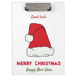 Minimale Kerstmis en Nieuwjaar gelukkig Klembord