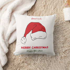 Minimale Kerstmis en Nieuwjaar gelukkig Kussen