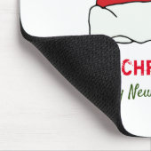 Minimale Kerstmis en Nieuwjaar gelukkig Muismat (Hoek)