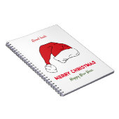 Minimale Kerstmis en Nieuwjaar gelukkig Notitieboek (Rechterzijde)