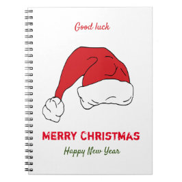 Minimale Kerstmis en Nieuwjaar gelukkig Notitieboek