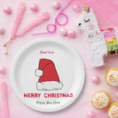 Minimale Kerstmis en Nieuwjaar gelukkig Papieren Bordje (Feest)