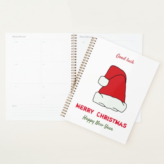 Minimale Kerstmis en Nieuwjaar gelukkig Planner (Display)