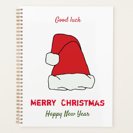 Minimale Kerstmis en Nieuwjaar gelukkig Planner (Voorkant)