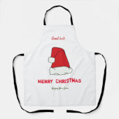 Minimale Kerstmis en Nieuwjaar gelukkig Schort (Voorkant)