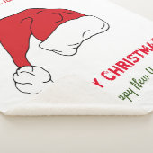 Minimale Kerstmis en Nieuwjaar gelukkig Sherpa Deken (3/4)