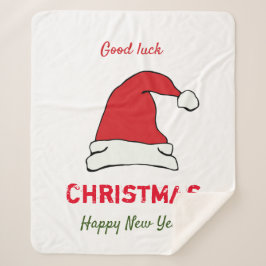 Minimale Kerstmis en Nieuwjaar gelukkig Sherpa Deken