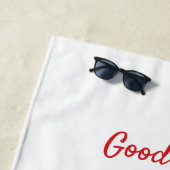 Minimale Kerstmis en Nieuwjaar gelukkig Strandlaken (In situ)