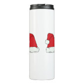 Minimale Kerstmis en Nieuwjaar gelukkig Thermosbeker (Achterkant)