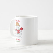 Minimale kerstmis en nieuwjaar Happy Coffee Mu Koffiemok (Voorkant links)