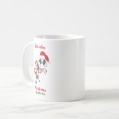 Minimale kerstmis en nieuwjaar Happy Coffee Mu Koffiemok (Voorkant links)