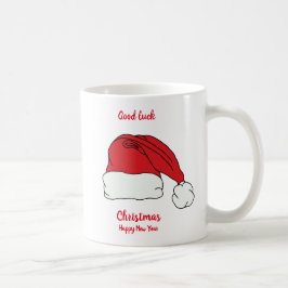 Minimale kerstmis en nieuwjaar Happy Coffee Mu Koffiemok