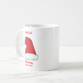 Minimale kerstmis en nieuwjaar Happy Coffee Mu Koffiemok (Voorkant links)