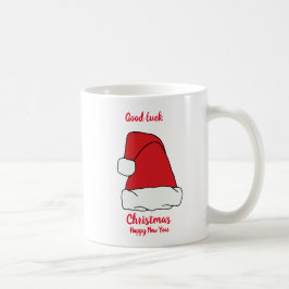 Minimale kerstmis en nieuwjaar Happy Coffee Mu Koffiemok