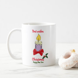 Minimale kerstmis en nieuwjaar Happy Coffee Mu Koffiemok
