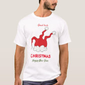 Minimale Kerstmis en Nieuwjaar Happy T-Shirt (Voorkant)