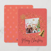 Minimale Kerstmis Feestdagenkaart (Voorkant / Achterkant)