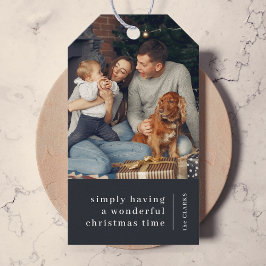 Minimale Kerstmis | Foto van de Grauwe Kool Cadeaulabel