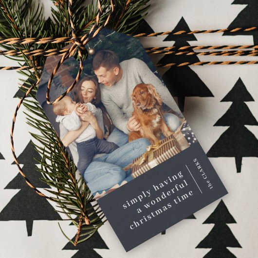 Minimale Kerstmis | Foto van de Grauwe Kool Cadeaulabel