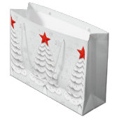 Minimale Kerstmis Groot Cadeauzakje (Voorkant Gekanteld)