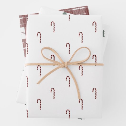 Minimale Kerstmis Inpakpapier Vel (In situ)