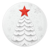 Minimale Kerstmis Keramische Knop (Voorkant)