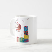 Minimale Kerstmis Koffiemok (Voorkant links)