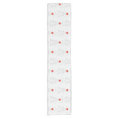 Minimale Kerstmis Korte Tafelloper (Voorkant)