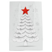 Minimale Kerstmis Medium Cadeauzakje (Achterkant)