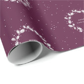 Minimale Kerstmis met Elegant Winterberry Holly Wr Cadeaupapier (Rol Hoek)