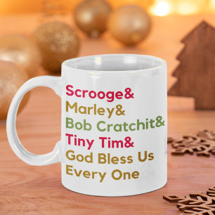 Minimale kerstmis met scrolloge Marley Modern Koffiemok