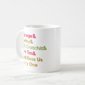 Minimale kerstmis met scrolloge Marley Modern Koffiemok (Voorkant links)