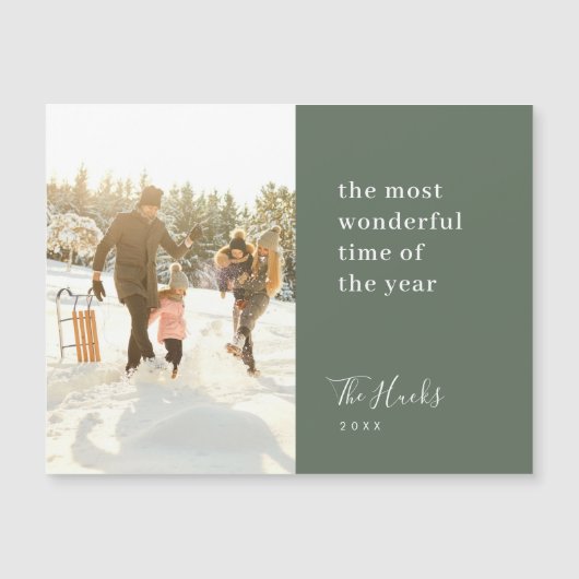 Minimale Kerstmis Moderne, stijlvolle Kaart (Voorkant)