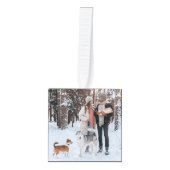 Minimale Kerstmis | Scandi Slate Gray Foto Decoratie (Voorkant)