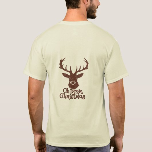 Minimale Kerstmis T-shirt (Achterkant)