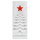 Minimale Kerstmis Wijn Cadeautas (Achterkant)