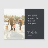 Minimale kerstmoderne, stijlvolle kerstkaart (Voorkant)