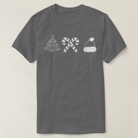 Minimale kerstontwerp t-shirt (Design voorkant)
