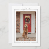 Minimale Kerstster Foto Kerstkaart (Voorkant)