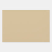 Minimale kerstval met bruine Kraft Solid Color Inpakpapier Vel (Voorkant 2)