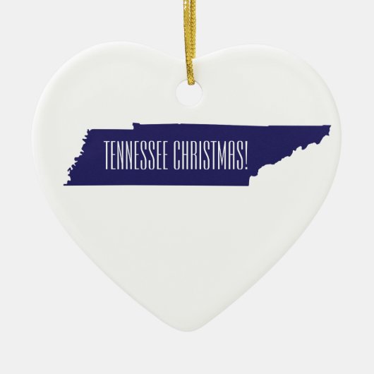 Minimale kerstversiering uit Tennessee Keramisch Ornament (Voorkant)