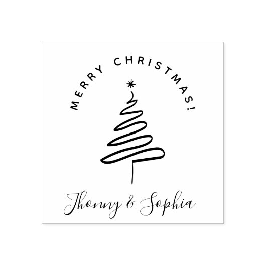 Minimale kerstwensen met de hand rubberstempel (Afrduk)