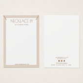 Minimale Ketting Display Kaart (Voorkant /achterkant)