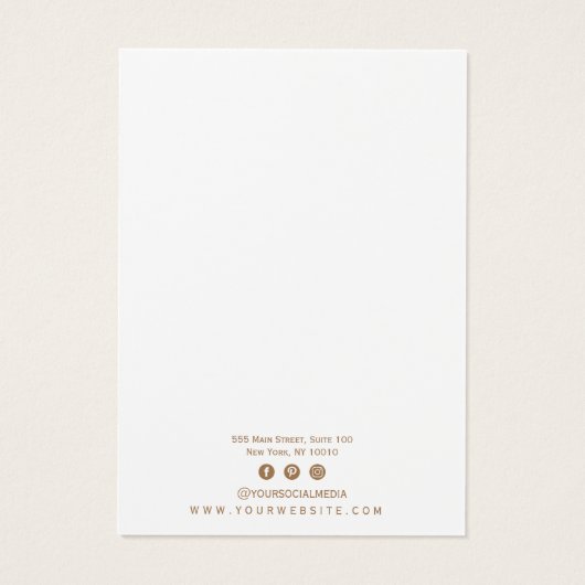 Minimale Ketting Display Kaart (Achterkant)