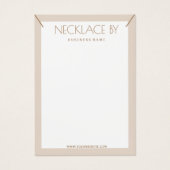 Minimale Ketting Display Kaart (Voorkant)