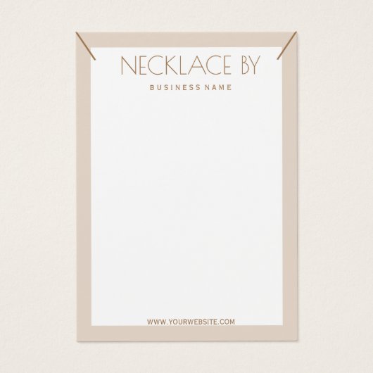 Minimale Ketting Display Kaart (Voorkant)