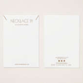 Minimale Ketting Display Kaart (Voorkant /achterkant)