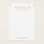 Minimale Ketting Display Kaart (Voorkant)