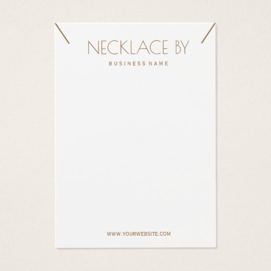 Minimale Ketting Display Kaart (Voorkant)