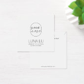 Minimale Ketting juwelen-kaart Vierkante Visitekaartjes (Bureau)